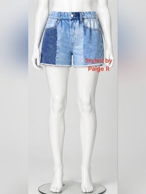 ❤️NWT BLANK NYC French Terry Fleece 100% Cotton Pull On Shorts Drop The Mic S